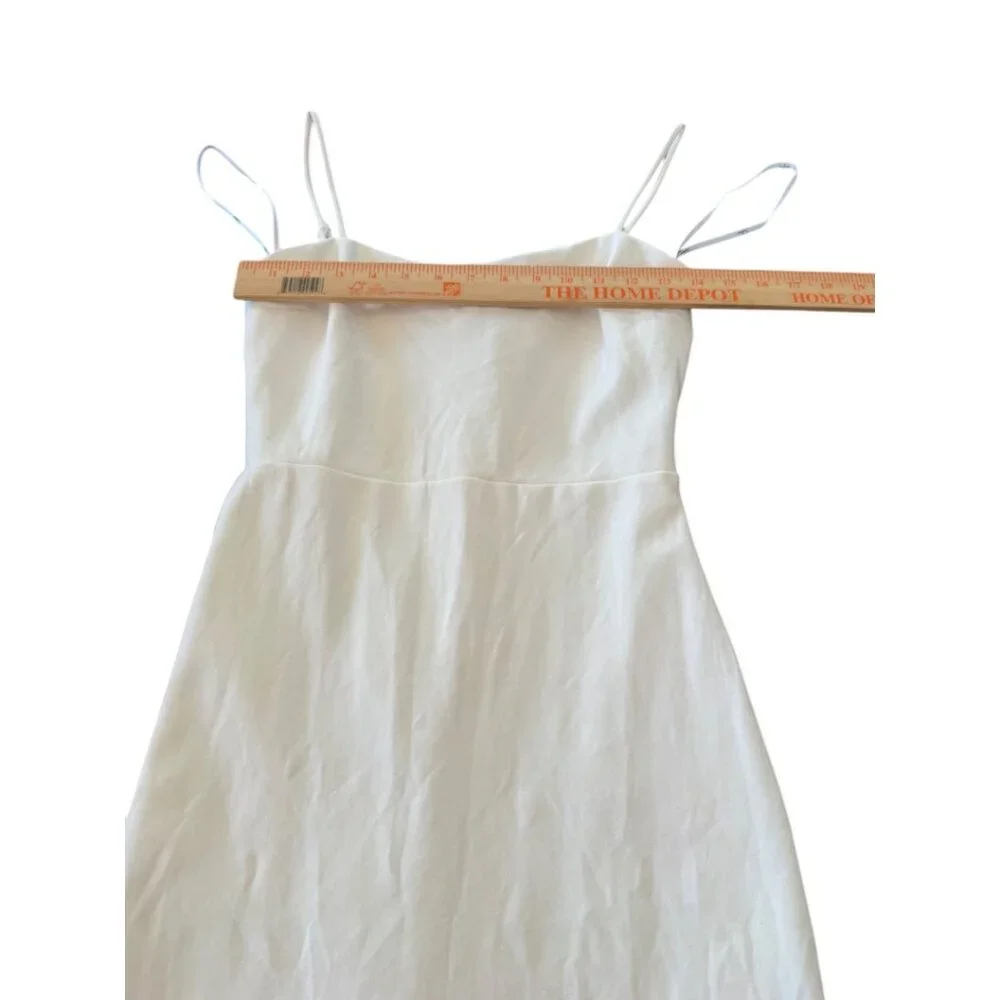 Lulu's Elegant White Ruffle Mini Dress - Picture 6 of 14